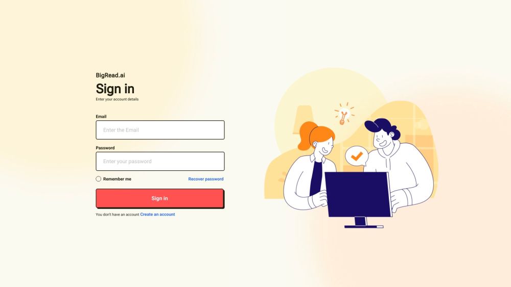 Bigread Ai website screenshot