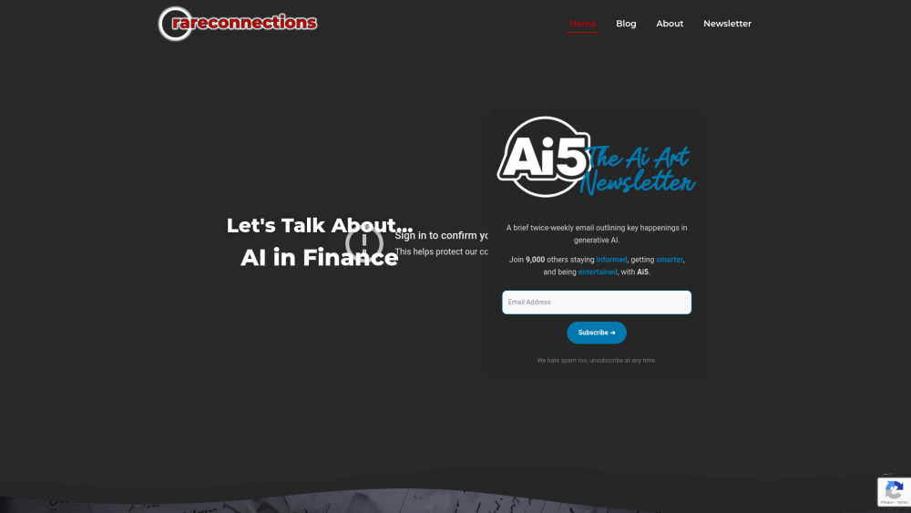 Rareconnections Io website screenshot