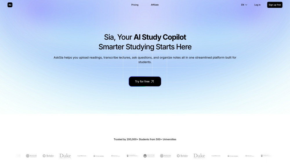 Asksia website screenshot