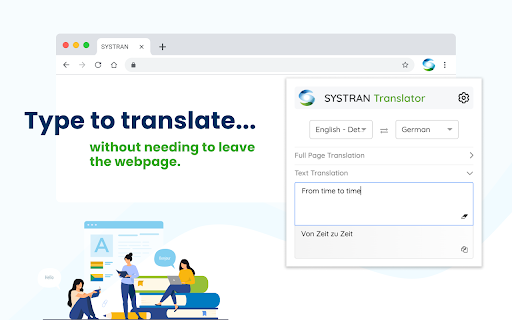 Systran Translator website screenshot