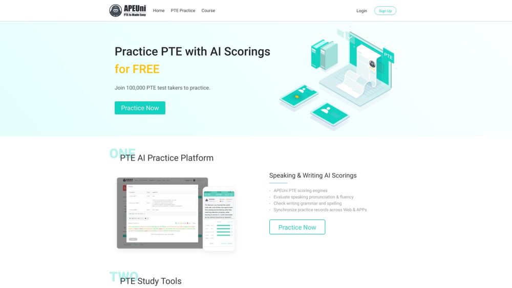 Apeuni Com website screenshot
