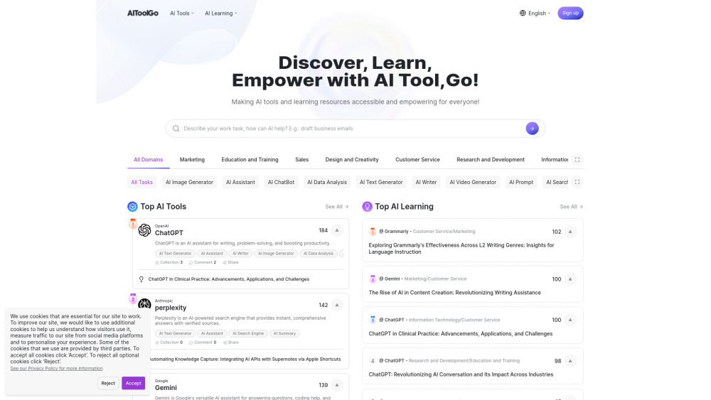 Aitoolgo website screenshot