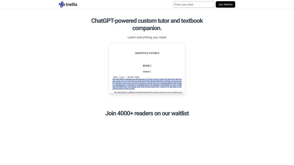 Trellis website screenshot