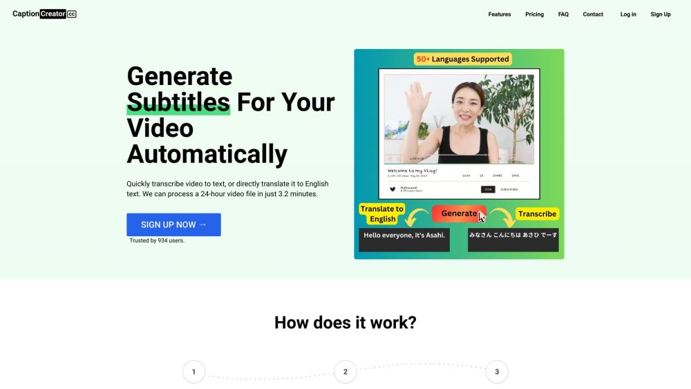 Captioncreator Cc website screenshot