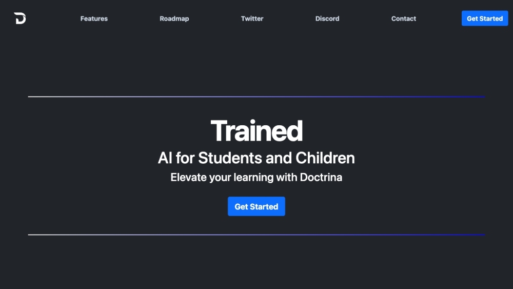Doctrina Ai website screenshot