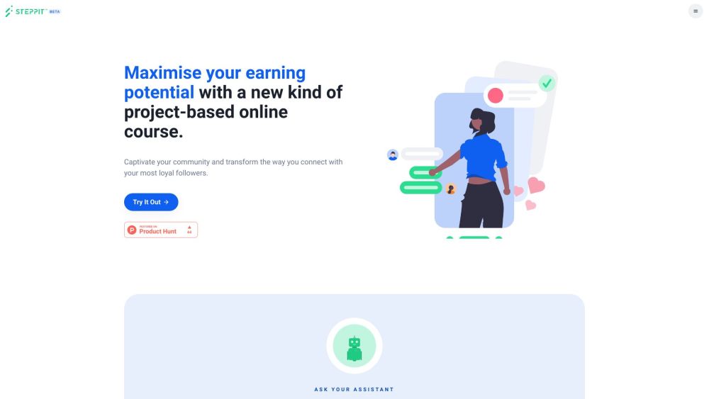 Steppit website screenshot