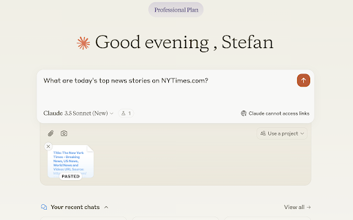 Website Reader For Claude website screenshot