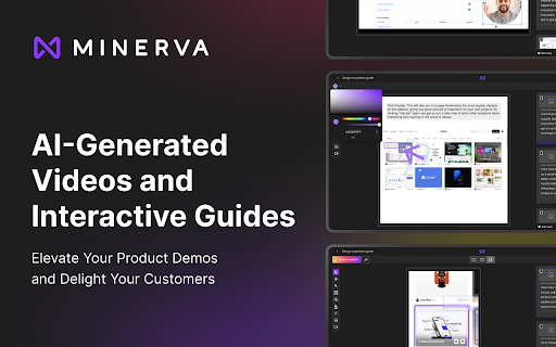 Minerva 3B Create How To Guides In Seconds website screenshot