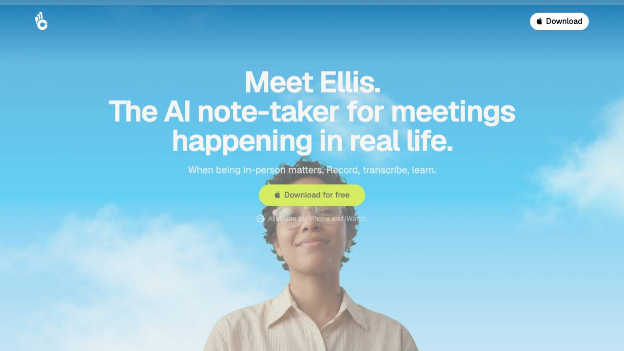 Ellis website screenshot