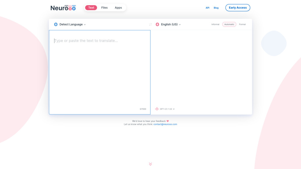 Neurooo website screenshot