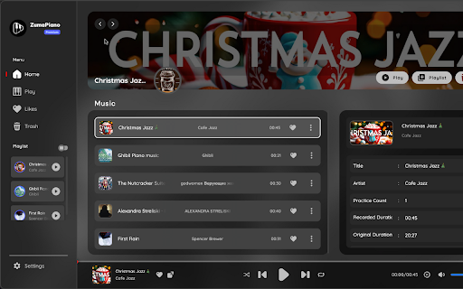 Zumapiano website screenshot