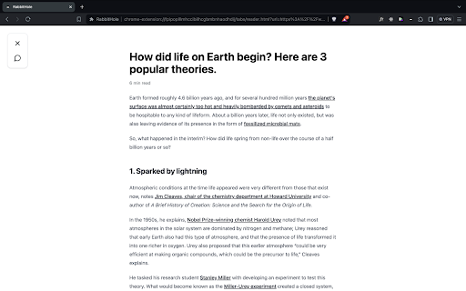 Rabbithole website screenshot