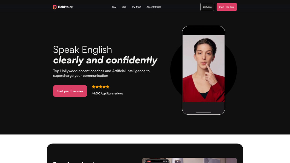 Boldvoice website screenshot