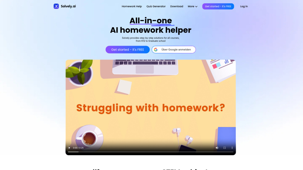 Solvely Ai website screenshot