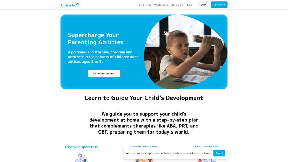 Autismify website screenshot