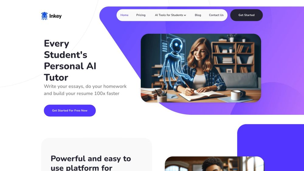 Inkey Ai website screenshot
