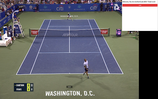 Servomancer Tennis Browser Extension website screenshot