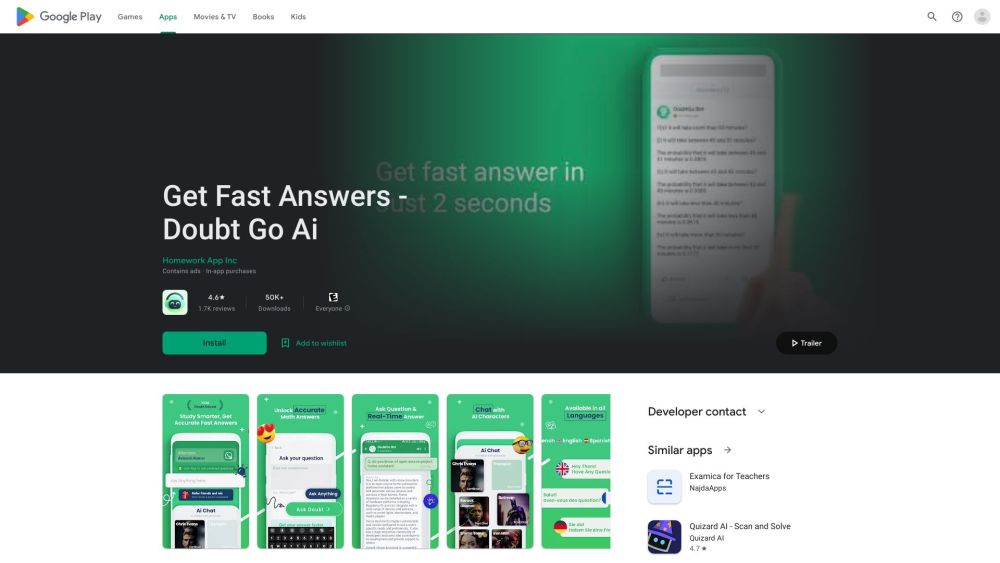 Doubtgo Ai website screenshot
