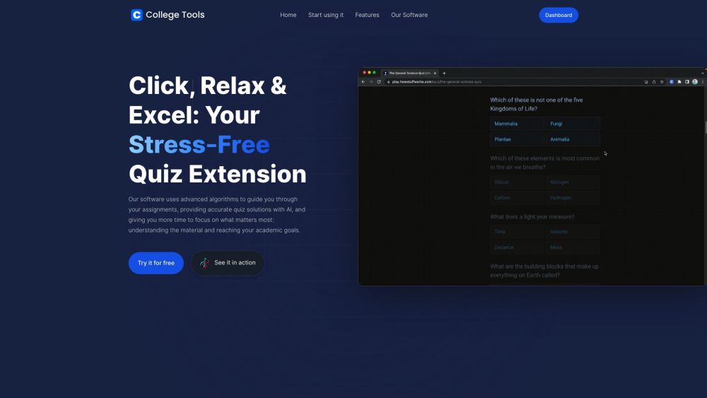 College Tools website screenshot