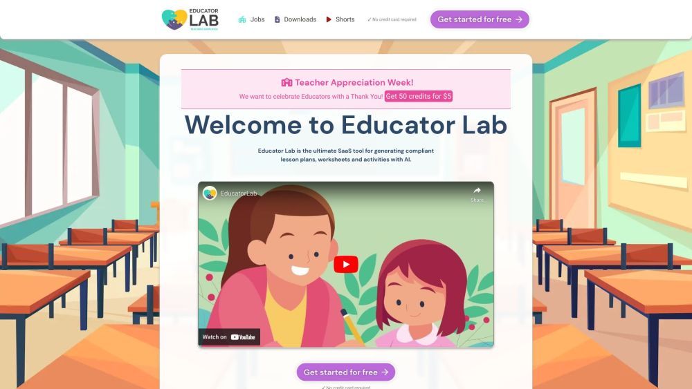 Educatorlab website screenshot