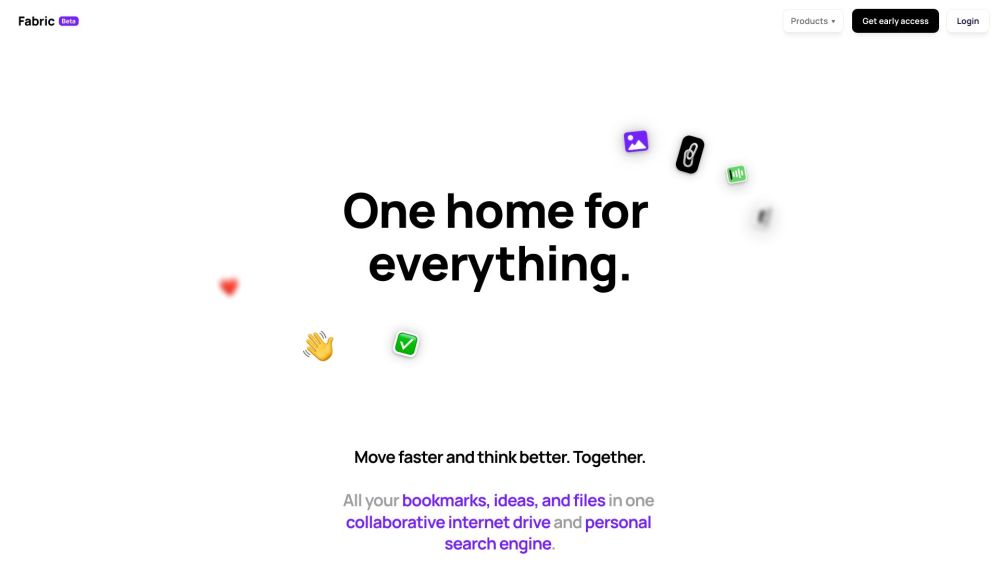 Fabric website screenshot