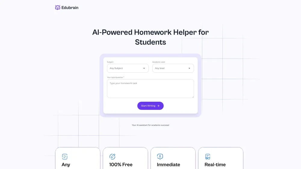 EduBrain website screenshot