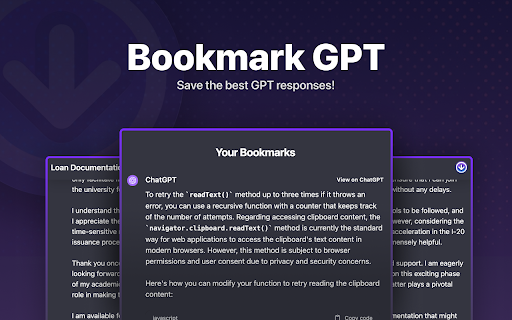 Bookmark Gpt website screenshot