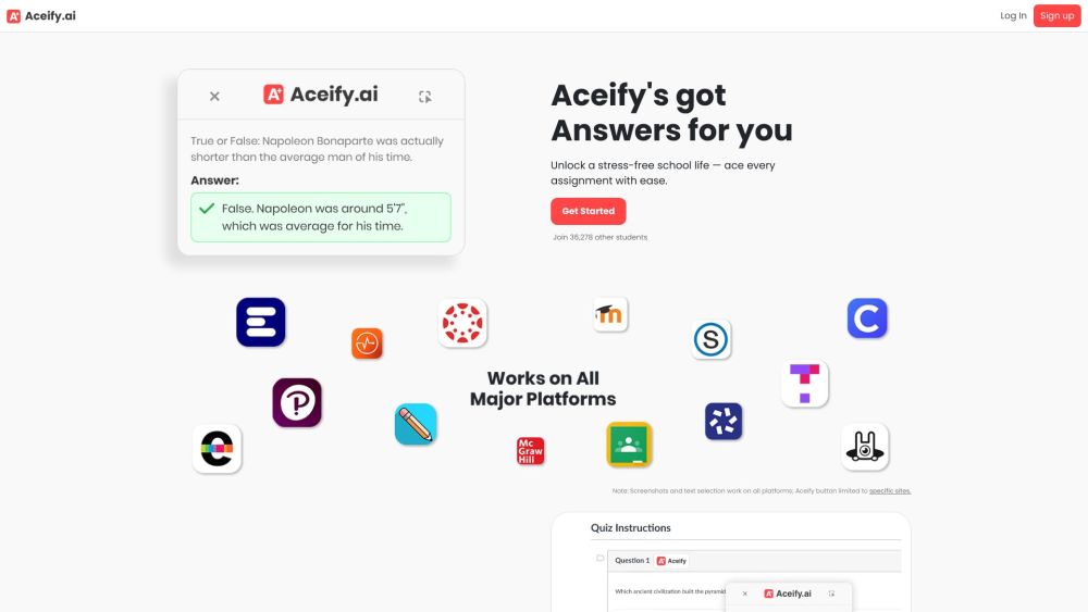 Aceify Ai website screenshot