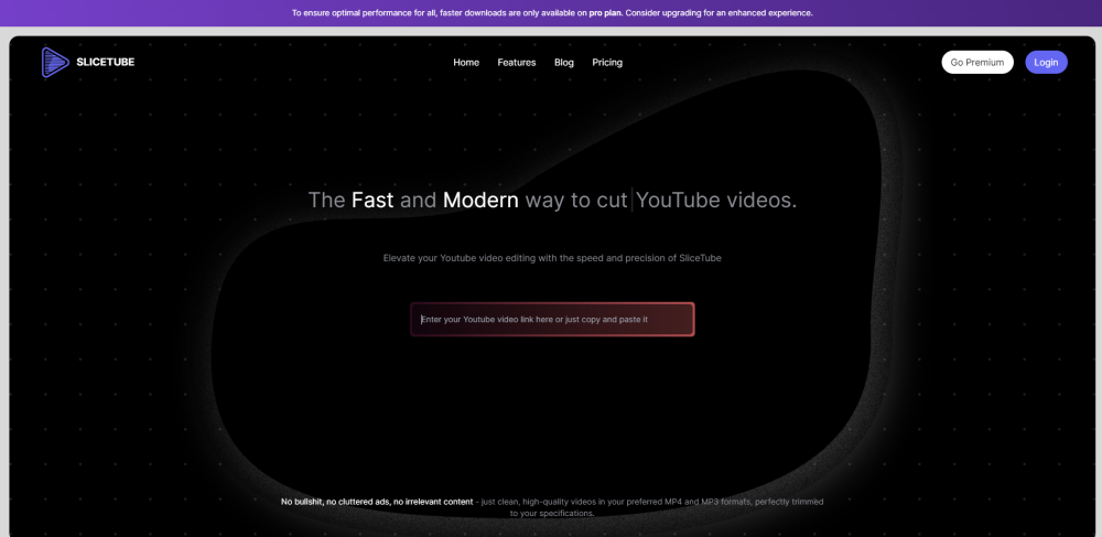 Slicetube website screenshot