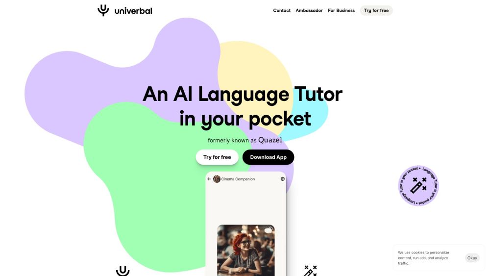 Univerbal Formerly Quazel website screenshot