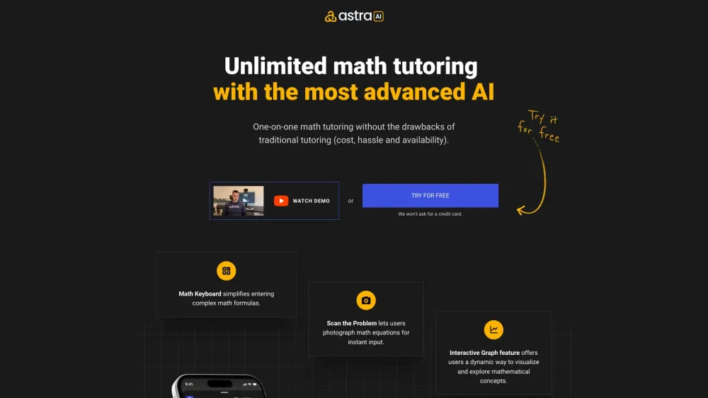 Astra Ai website screenshot