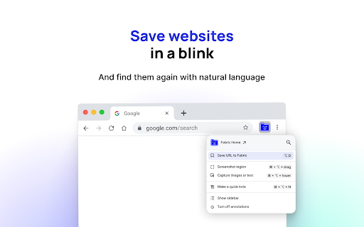 Fabric Copilot For All Your Files Clouds website screenshot