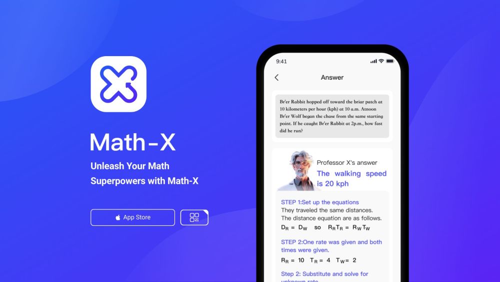 Math X website screenshot