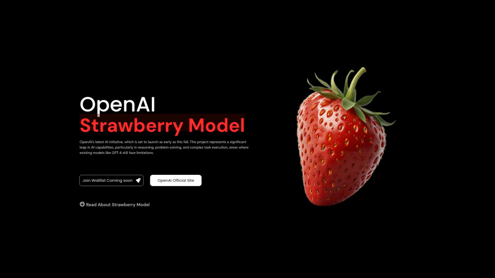 Strawberry Ai website screenshot