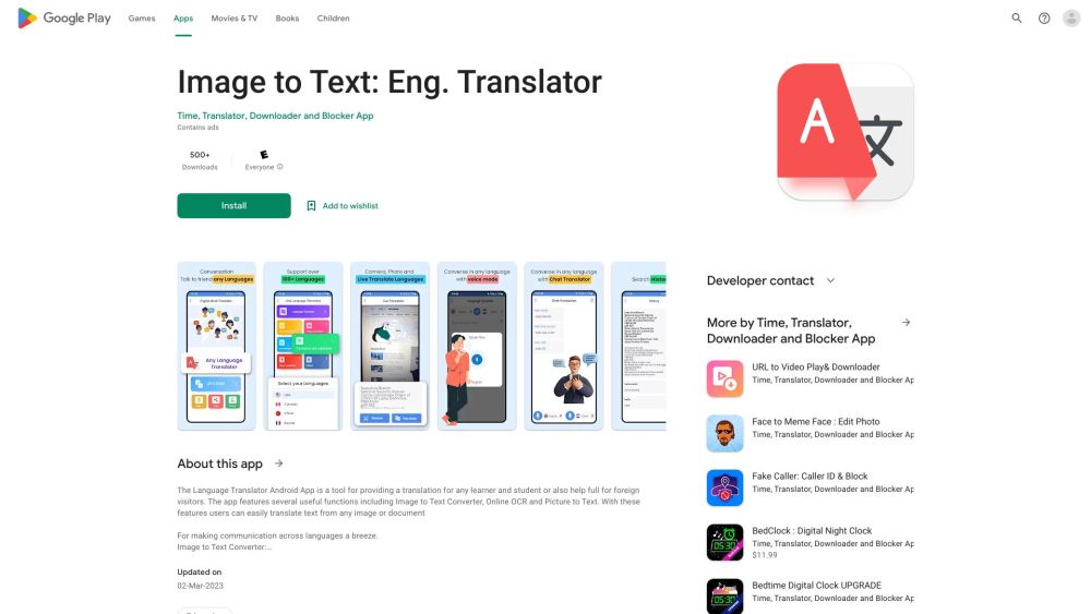 World Translator Transl Learn website screenshot