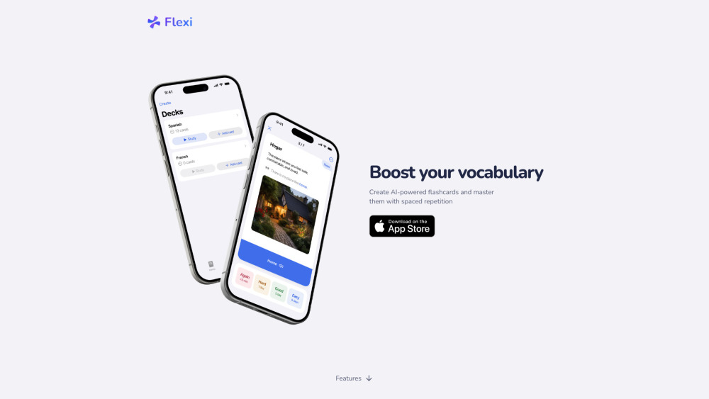 Flexi website screenshot