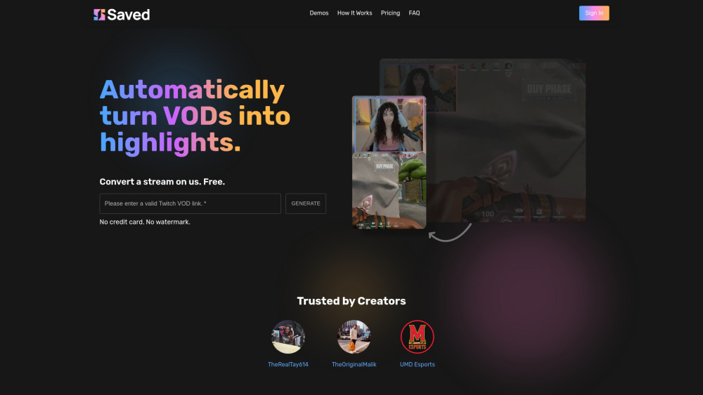 Saved website screenshot