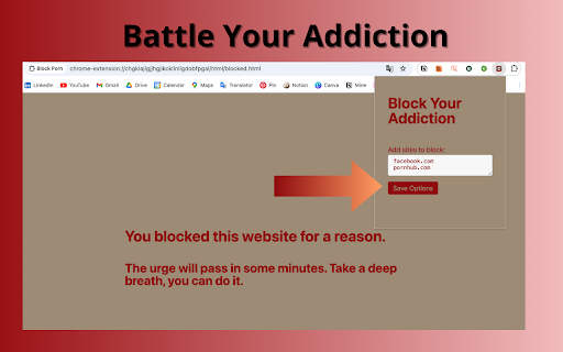 Block Porn website screenshot