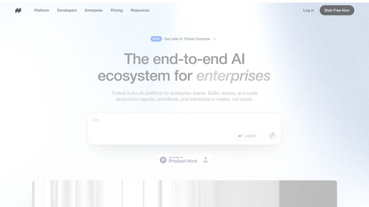 Timbal AI website screenshot