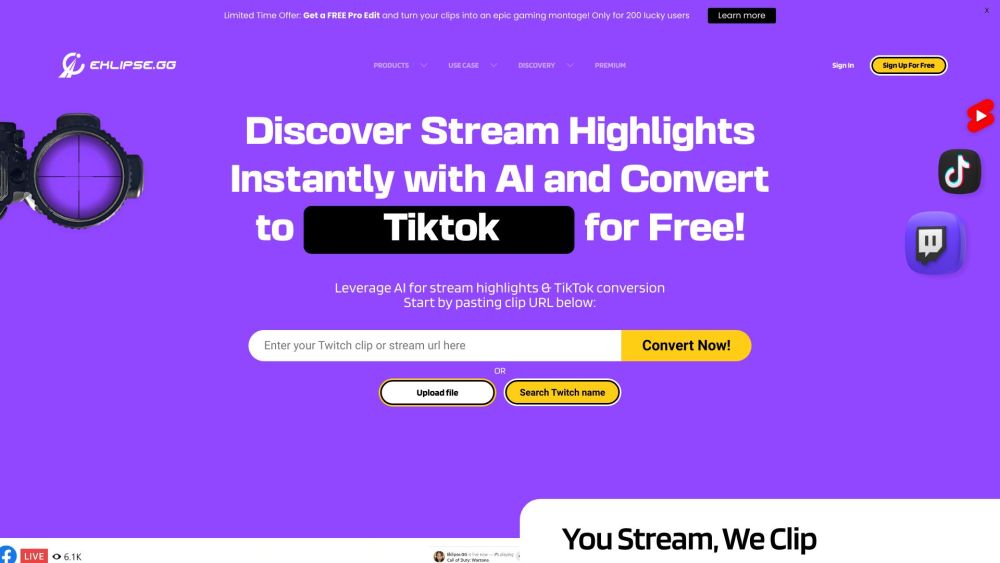 Eklipse Gg website screenshot
