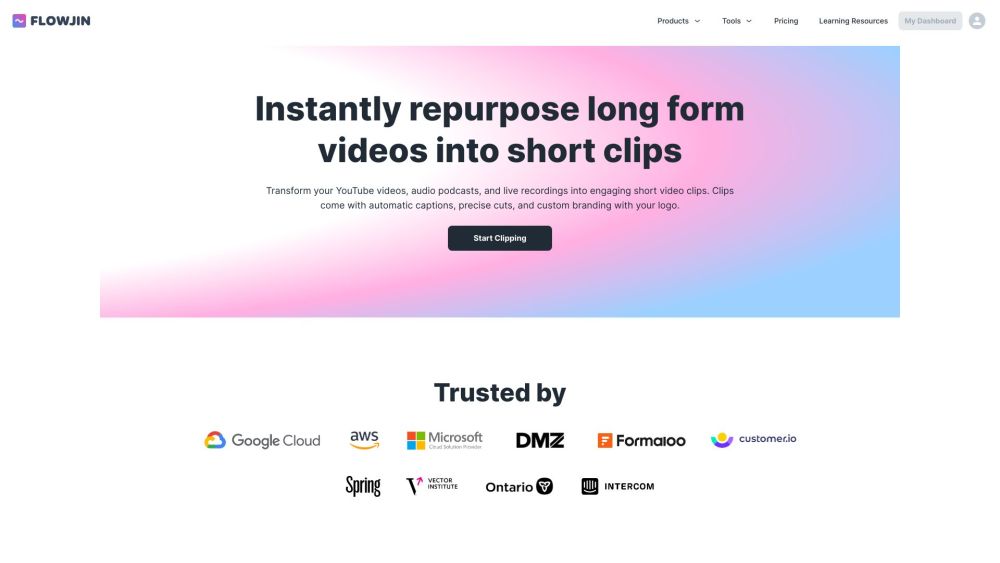 Flowjin website screenshot