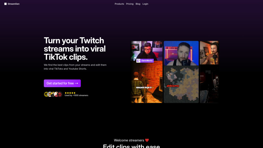 Streamgen website screenshot