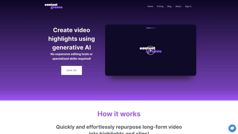 ContentGroove website screenshot