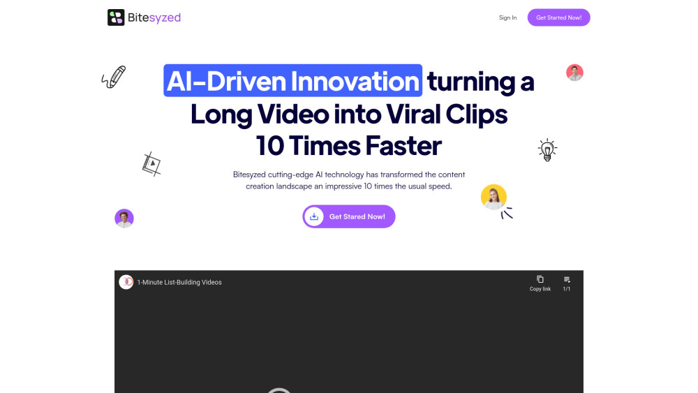 Bitesyzed website screenshot