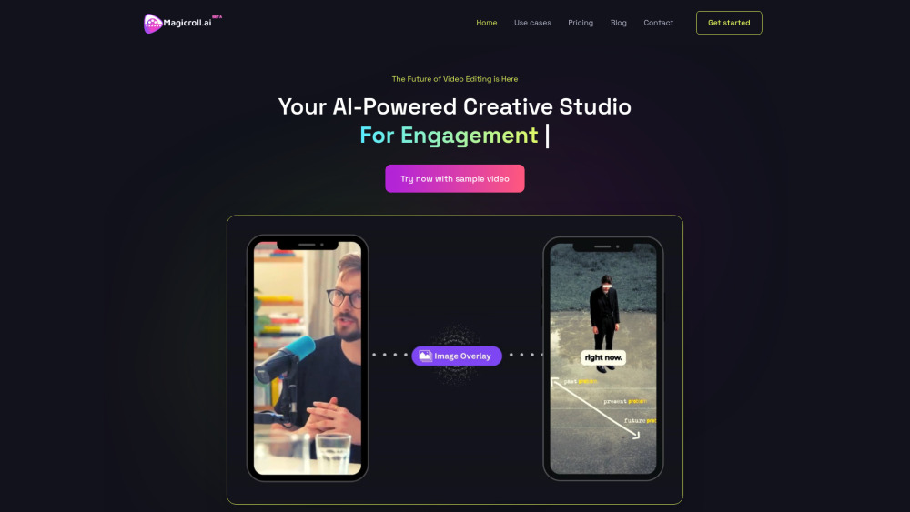 Magicroll Ai website screenshot