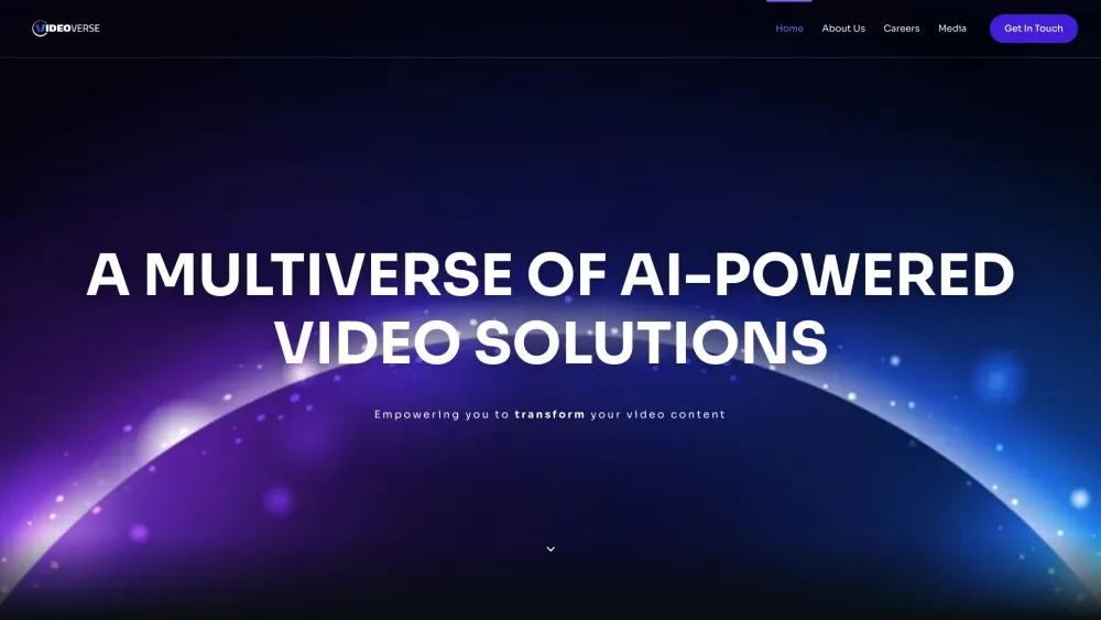 Vverse Ai website screenshot