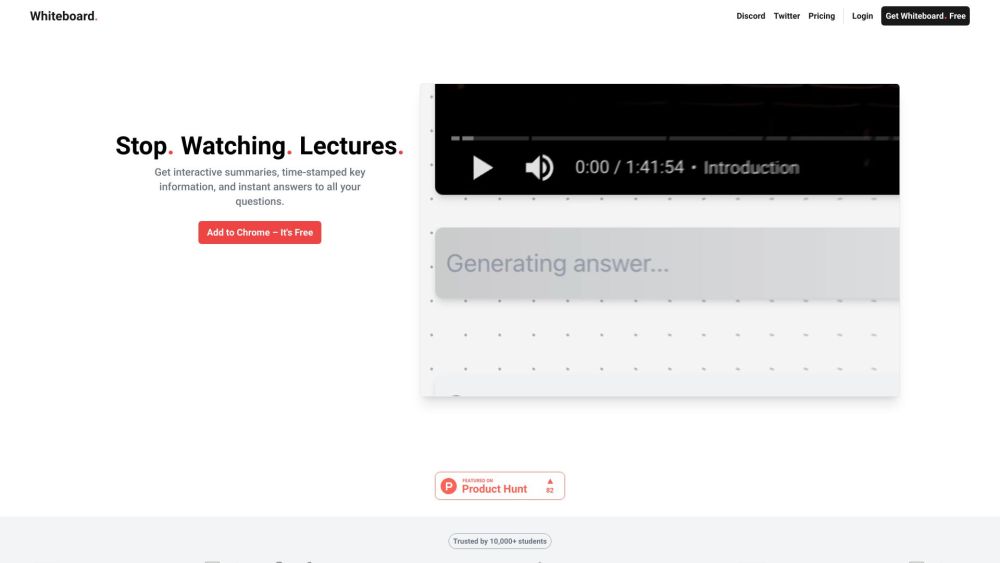 Whiteboard Ai website screenshot