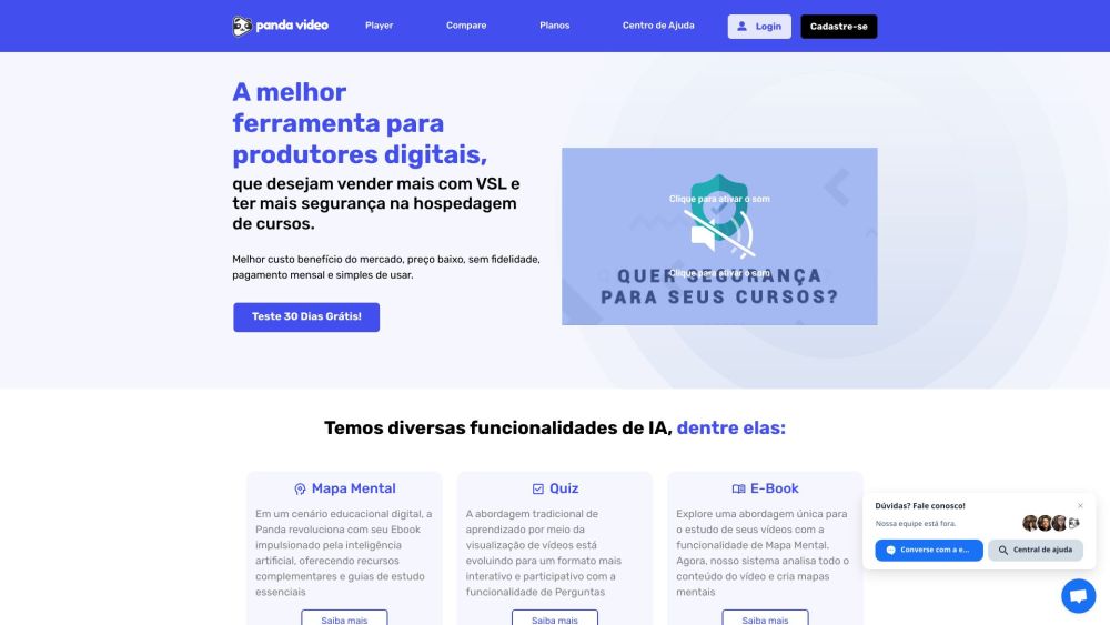Pandavideo Com Br website screenshot