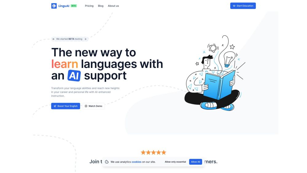 LinguAI website screenshot