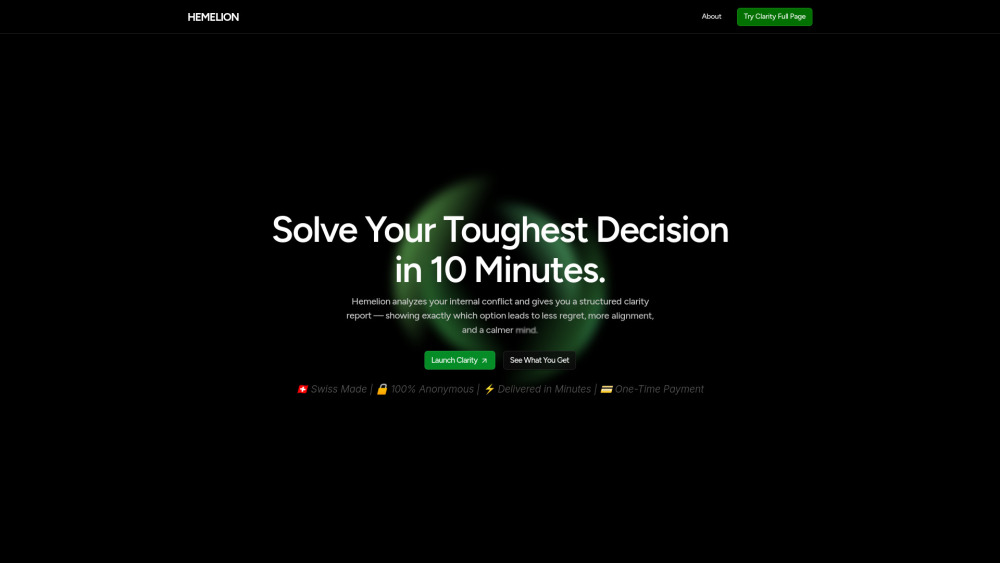 Hemleion website screenshot